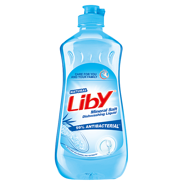 Гель для ручного миття посуду LIBY фруктів і овочів Морська сіль 0,44 л